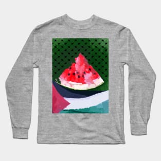 Watermelon for Palestine Long Sleeve T-Shirt